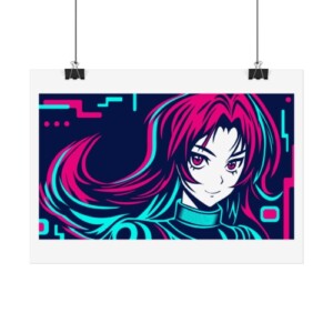 Vibrant Anime Art Poster Retro Wall Decor